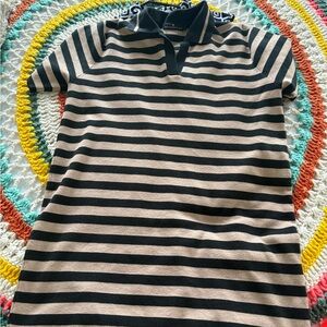 Tuckernuck! Pomander Place Black and Tan Mini Dress Classic Style